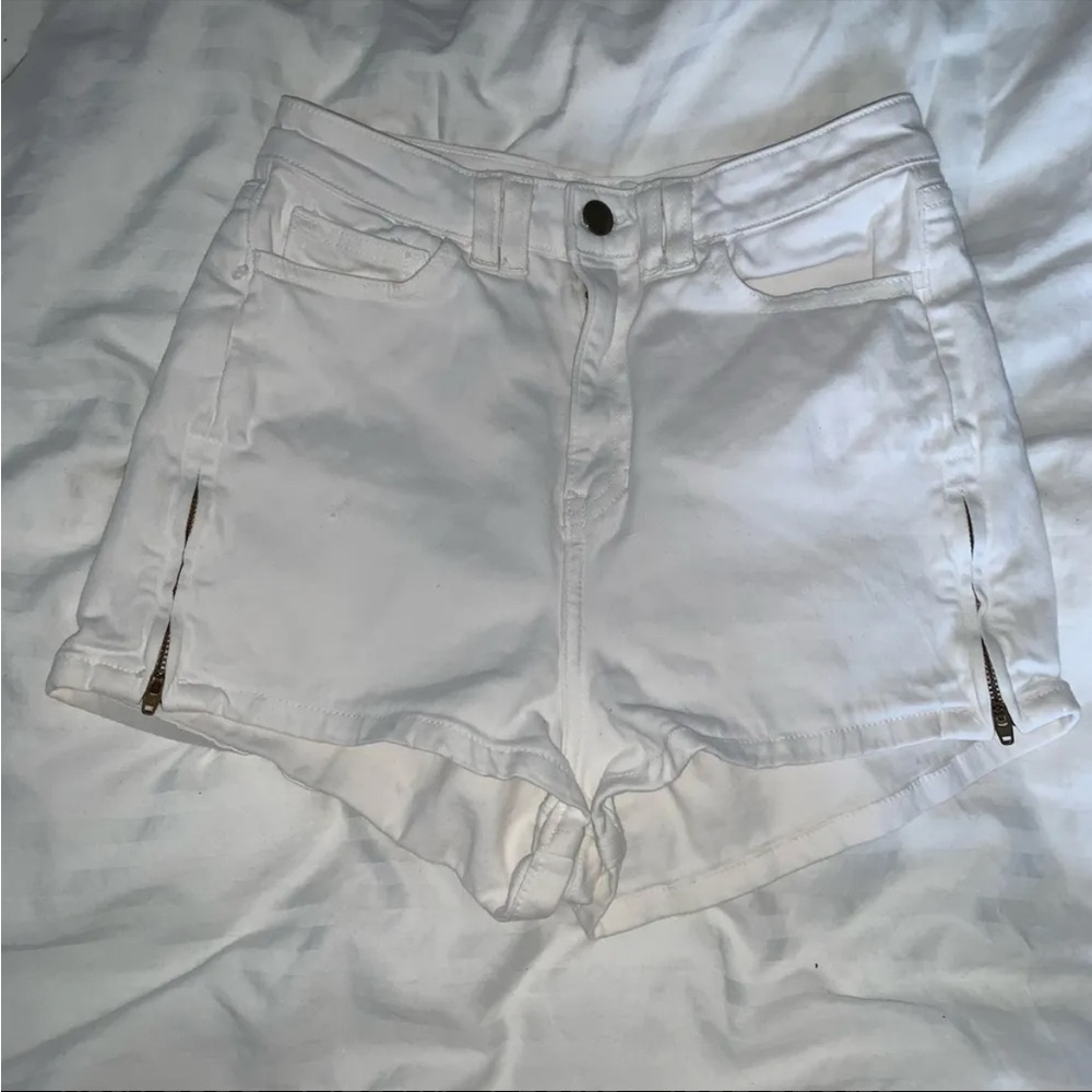 American Apparel vintage white jean shorts
